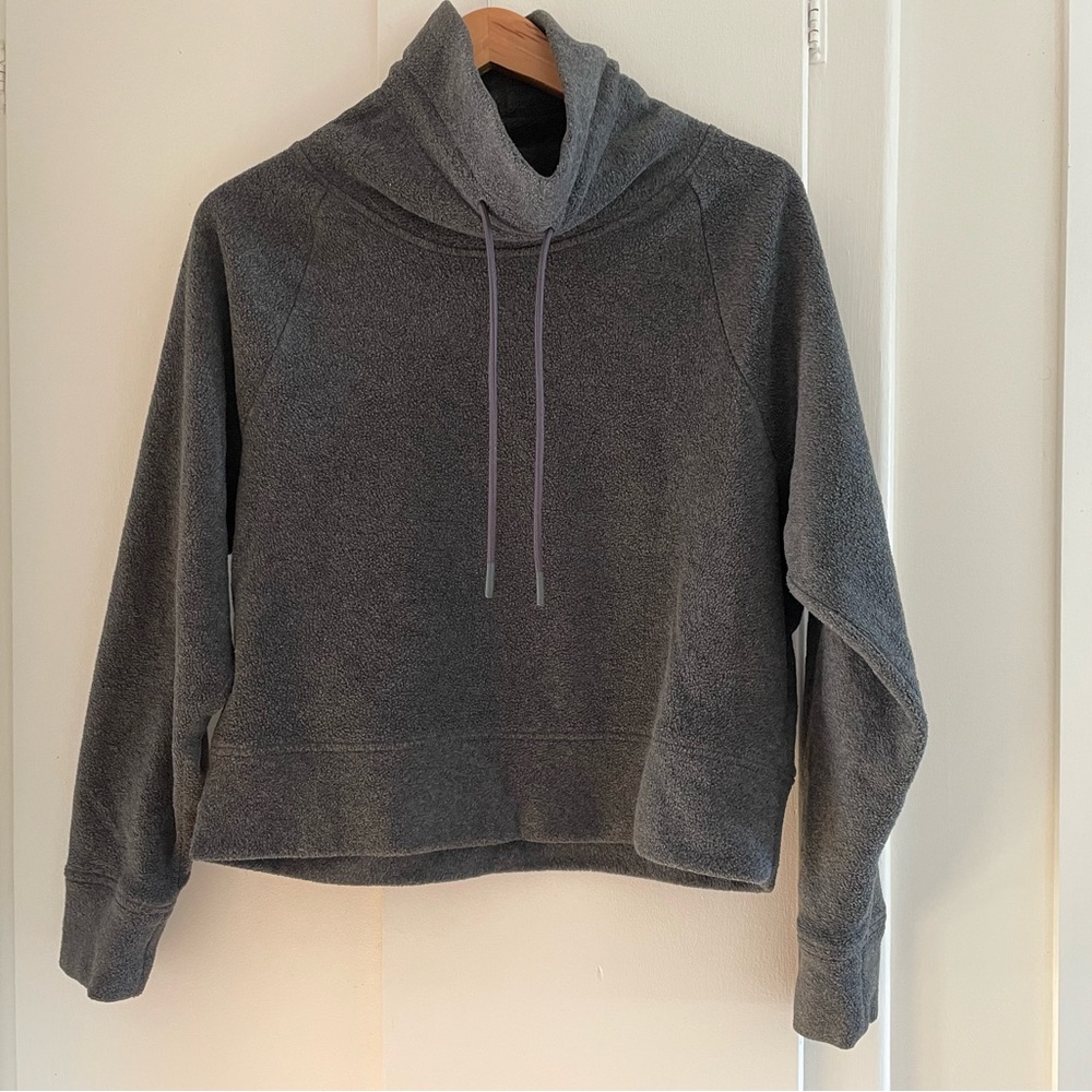 Old Navy Active grey fleece funnel neck sweatshirt, Sz: M